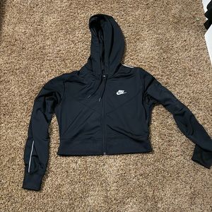 Nike Cropped Zip Up Sweatshirt - M